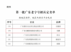 匠心传承创新发展｜东鹏控股上榜首批“广东老字号”
